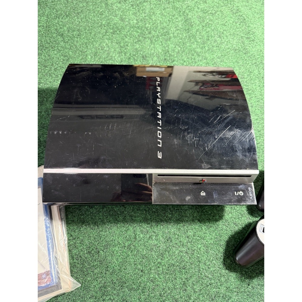 PS3 Fat System With Two Controllers NO CORDS Tested‎ Working - Picture 5 of 12